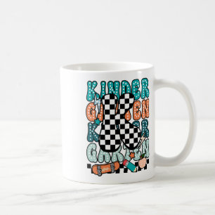 Caneca De Café K Professor de Jardim de Infância Xadrez De Volta 
