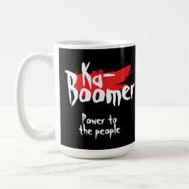 Caneca De Café Ka- boomer fun one word minimalist cool trendy