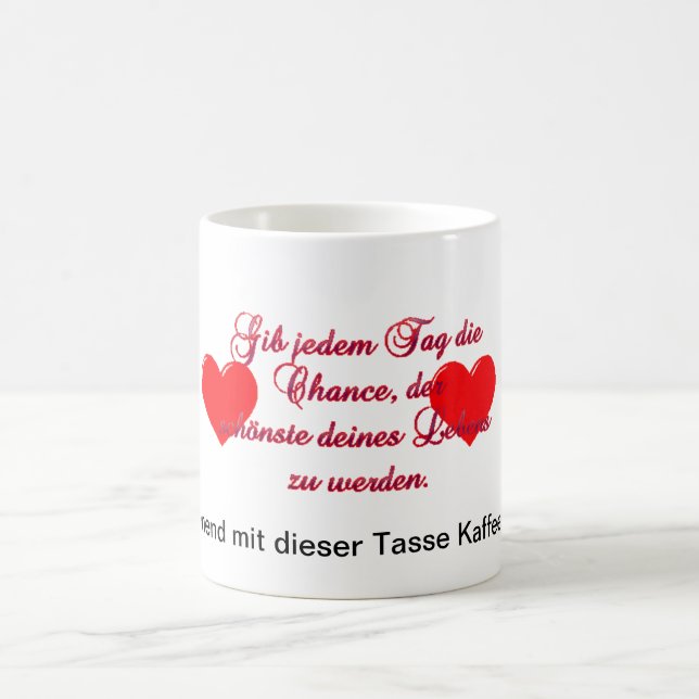 Caneca De Café Kaffeetasse “Das a oportunidade diariamente " (Centro)