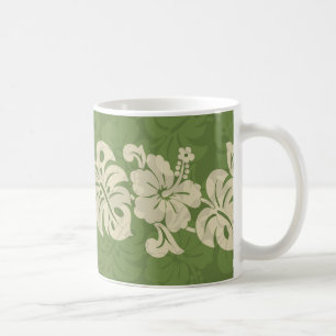 Caneca De Café Kalakaua Hawaiian Hibiscus Border KL301