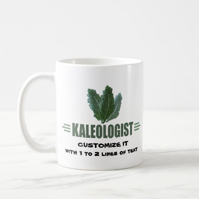 Caneca De Café Kale Engraçado (Esquerda)