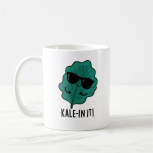 Caneca De Café Kale in It Engraçado Veggie Kale Pun