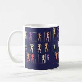 Caneca De Café Kaleidoscope Midnight Blue