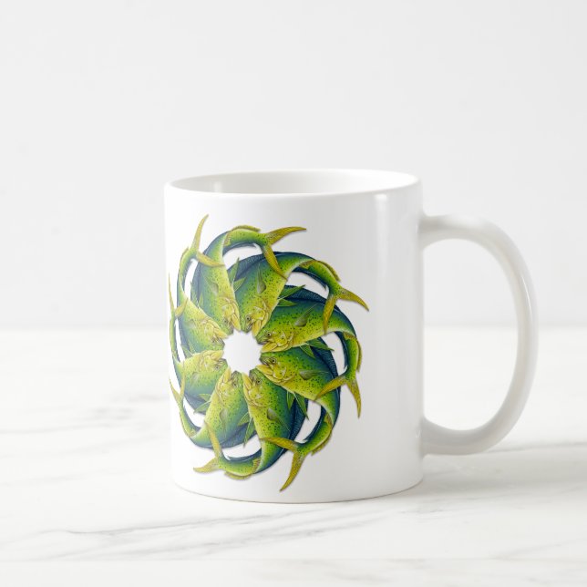 Caneca de café Kaleidoscopic do doirado (Direita)