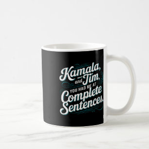 Caneca De Café Kamala E Tim Você Me Conquistou Com Frases Complet