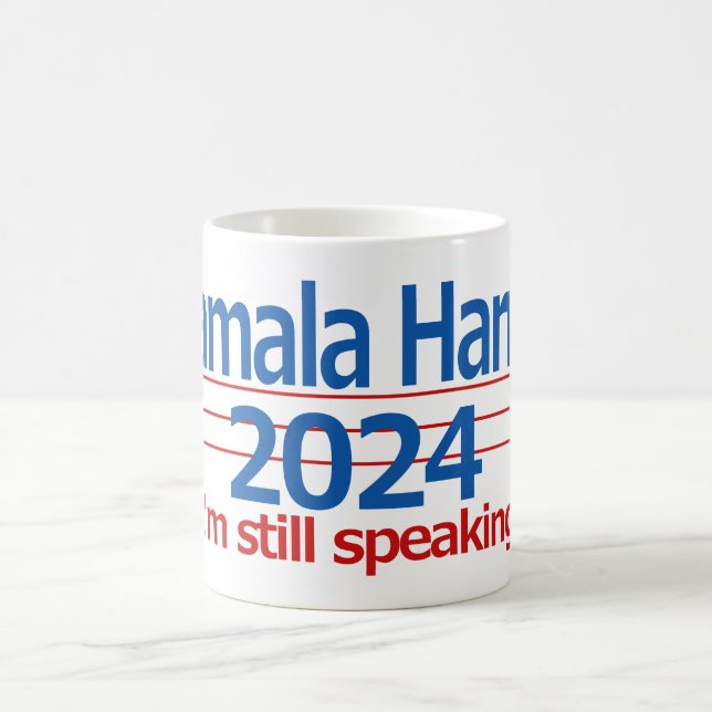 Caneca De Café Kamala Harris 2024 Ainda estou falando! (Centro)