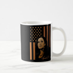 Caneca De Café Kamala Harris 2024 American Flag Senhora President