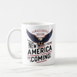 Caneca De Café Kamala Harris 2024 Presidente EUA Águia