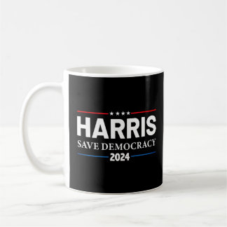 Caneca De Café Kamala Harris 2024 Save Democracy