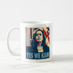 Caneca De Café Kamala Harris 2024 Sim Nós Kam Madame Harris Diver