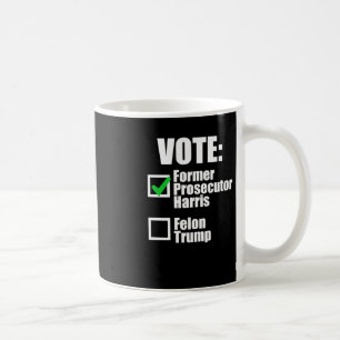 Caneca De Café Kamala Harris 2024 - Vote Ex-Procurador Harris