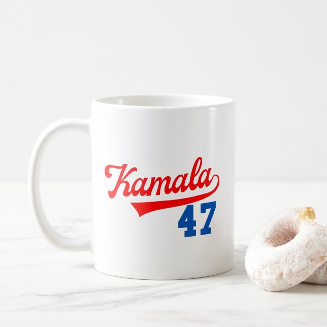 Caneca De Café Kamala Harris 47 º - Presidente 47 º (Com Donut)