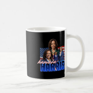 Caneca De Café Kamala Harris American Flag Bootleg Reboot