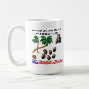 Caneca De Café Kamala Harris Coconut Tree Design Mug
