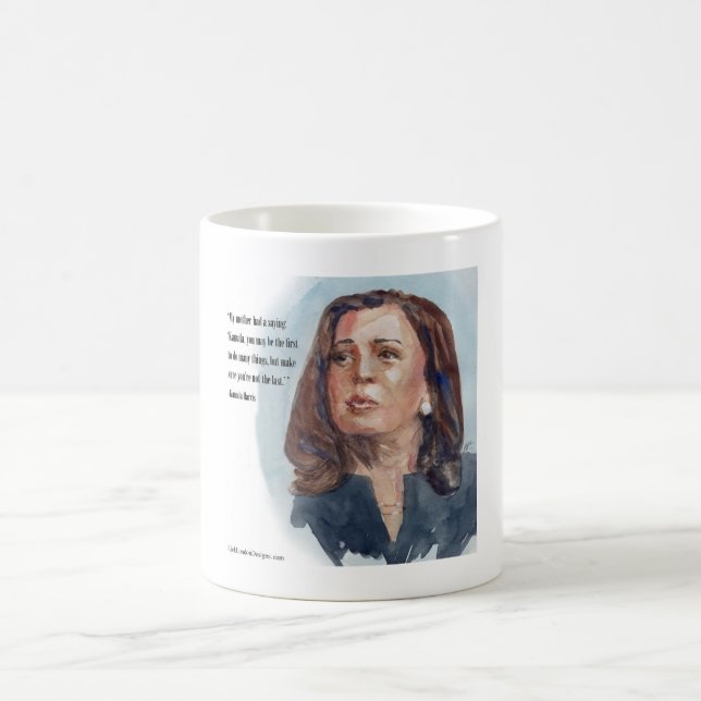 Caneca De Café Kamala Harris e Cote (Centro)