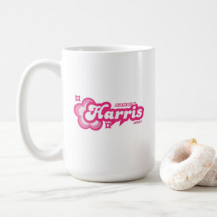 Caneca De Café Kamala Harris Girly Pink Stars Heart Presidente