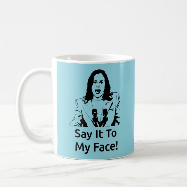 Caneca De Café Kamala Harris Mug - Azul (Esquerda)