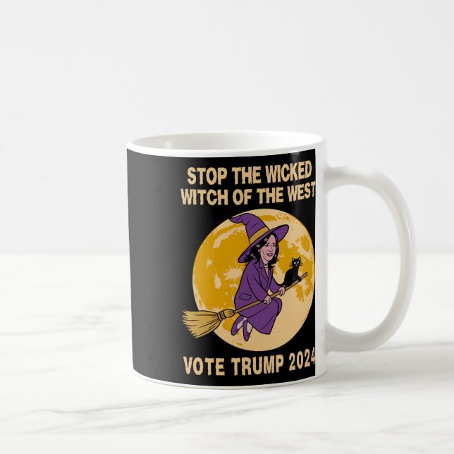 Caneca De Café Kamala Harris Pára A Bruxa Má Do Ocidente (Direita)
