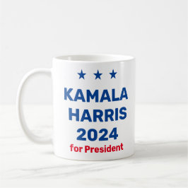 Caneca De Café Kamala Harris Para O Presidente 2024