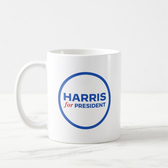 Caneca De Café Kamala Harris para Presidente (Esquerda)