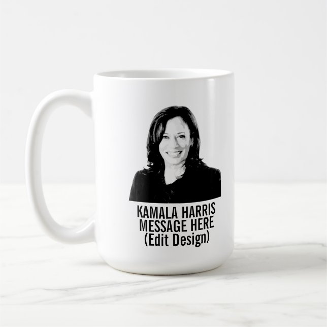 Caneca De Café Kamala Harris personalizado (Esquerda)