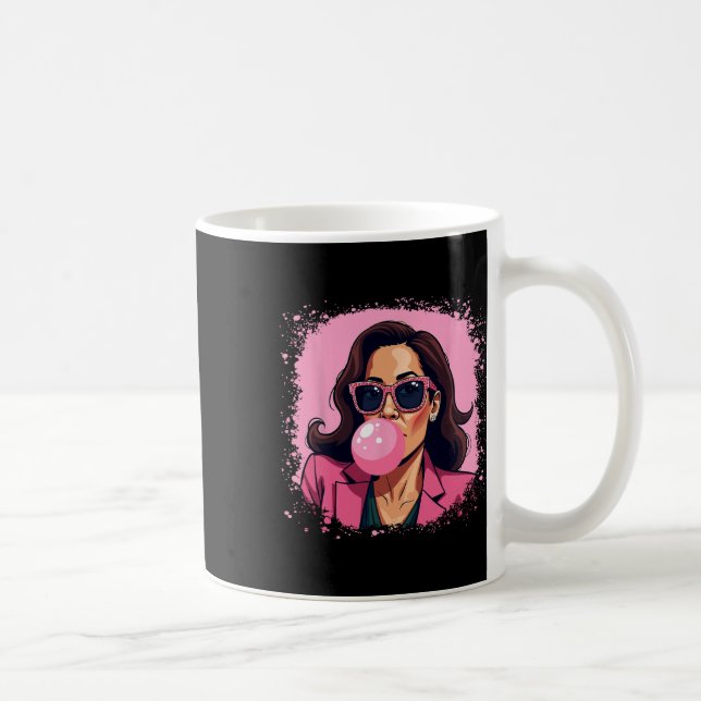 Caneca De Café Kamala Harris Pink Bubble Gum (Direita)