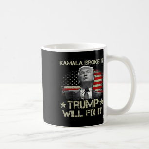 Caneca De Café Kamala Harris Quebrou Isso Trump Vai Consertar Ban