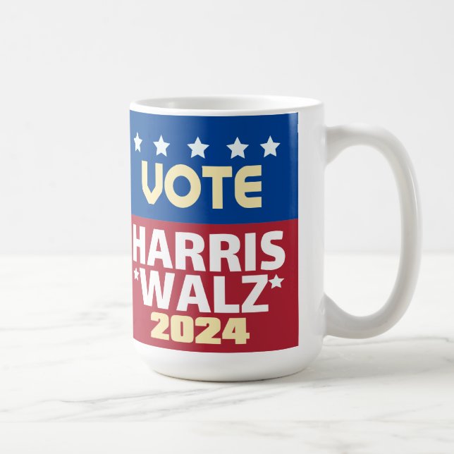 Caneca De Café Kamala Harris Tim Walz 2024 (Direita)