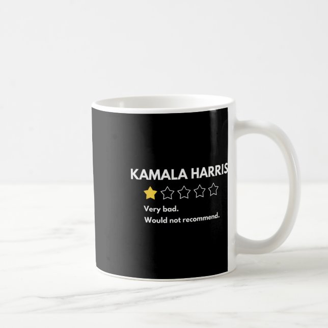 Caneca De Café Kamala Harris Um Ataque De 1 Estrela Muito Ruim Nã (Direita)