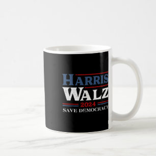 Caneca De Café Kamala Harris Waltz 2024 Eleições Salvar Democraci