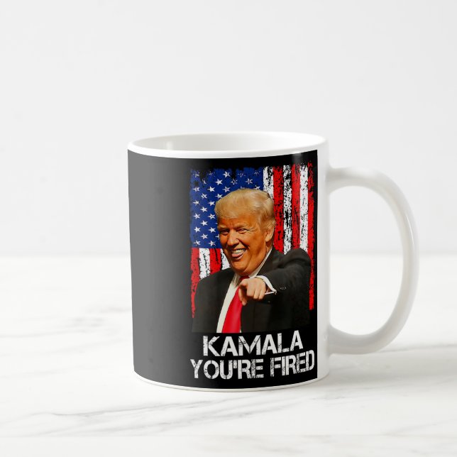 Caneca De Café Kamala, você é demitido Presidente Engraçado Trump (Direita)
