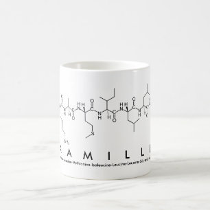Caneca De Café Kamille peptide name mug