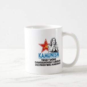 Caneca De Café Kammunismo Anti Kamala Vote Trump 2024 Funny Polit