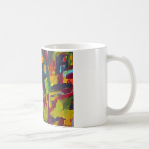 Caneca De Café Kandinsky 304 Abstrato Colorido
