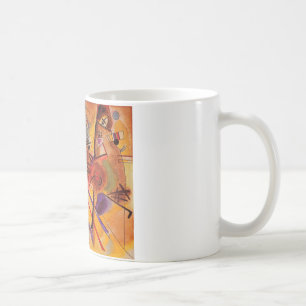 Caneca De Café Kandinsky Abstrato Trabalho de arte