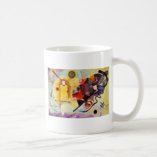 Caneca De Café Kandinsky Amarelo Azul