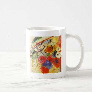 Caneca De Café Kandinsky Black Trakes Abstrato Painting