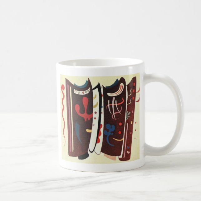 Caneca De Café Kandinsky Brown com Abstrato suplementar (Direita)
