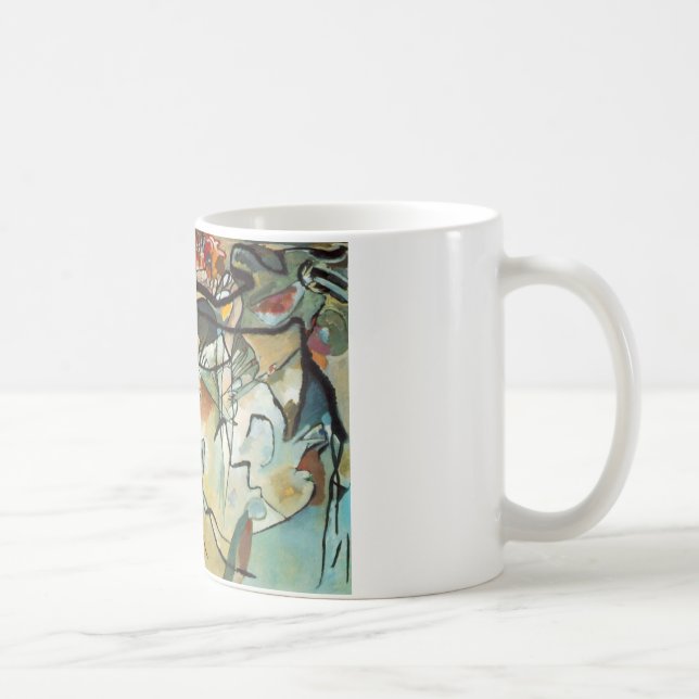 Caneca De Café Kandinsky Composition V Abstrato Pintura (Direita)