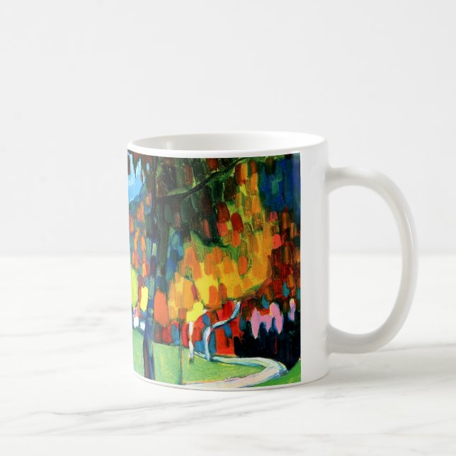 Caneca De Café Kandinsky - Estudo do outono em Oberau Mug (Direita)
