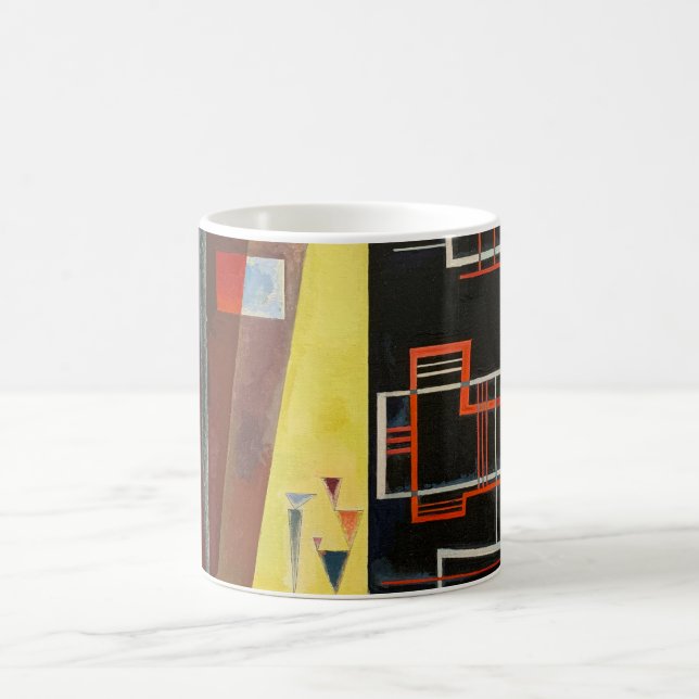 Caneca De Café Kandinsky Inner Alliance Abstrato Trabalho de arte (Centro)