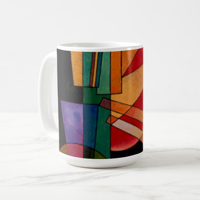 Caneca De Café Kandinsky - Interpretação Abstrata (Frente Esquerda)