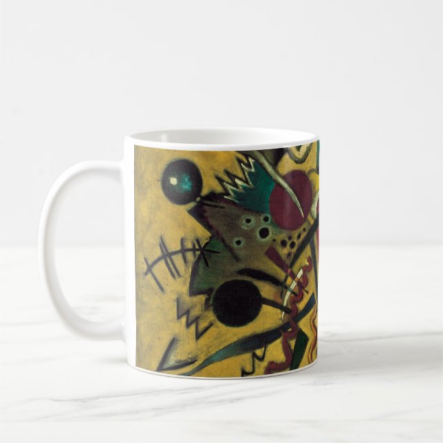 Caneca De Café Kandinsky Modern Absract Expressionista Trabalho d (Esquerda)