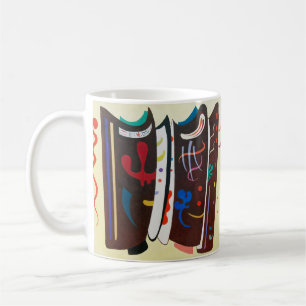 Caneca De Café Kandinsky - Pintura de Abstrato castanho suplement