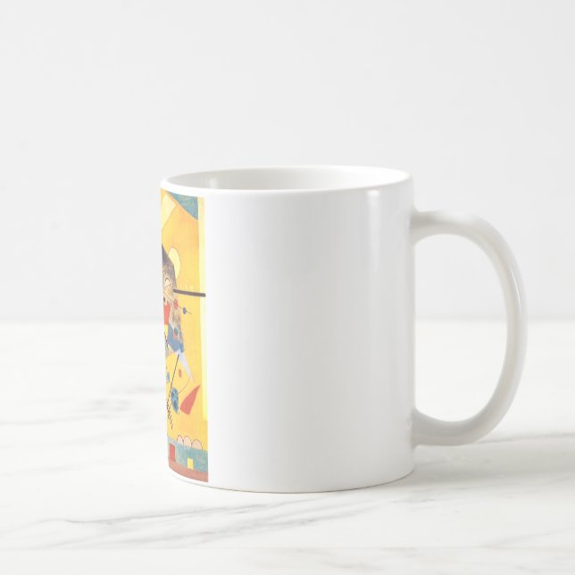Caneca De Café Kandinsky Quiet Harmony Abstrato Art (Direita)