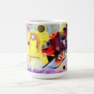 Caneca De Café Kandinsky Vermelho Azul, Mug