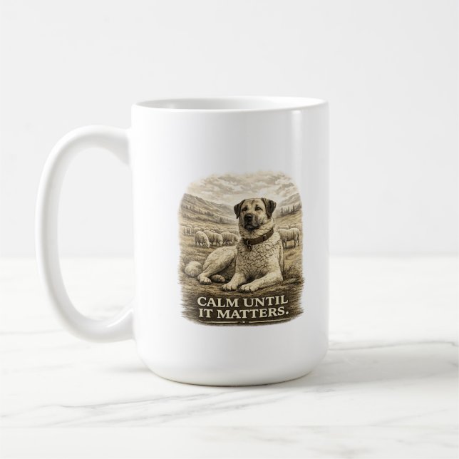 Caneca De Café Kangal – Calm Until It Matters (Esquerda)