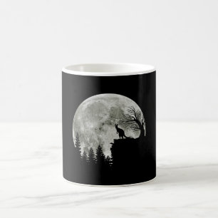 Caneca De Café Kangaroo Stand On Mountain Spooky Halloween Moon