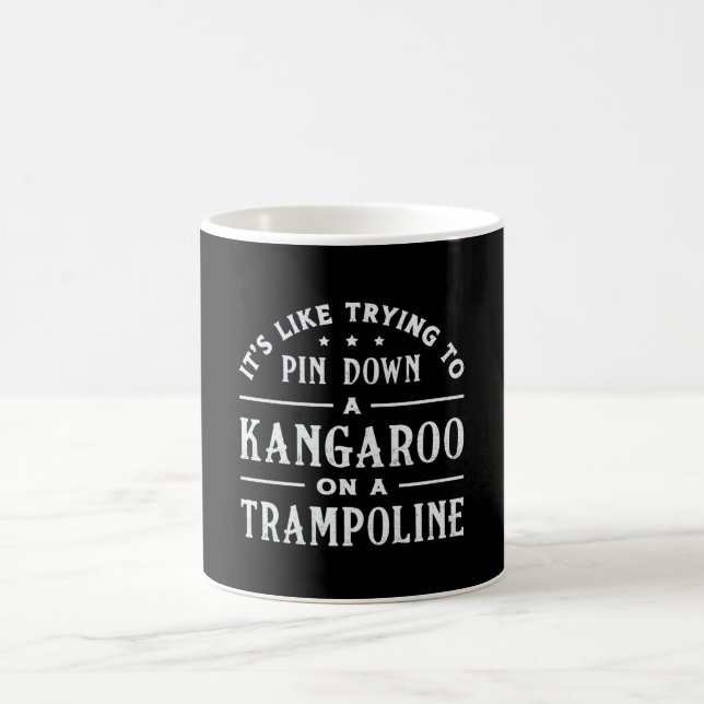 Caneca De Café Kangaroo: Trampoline De Gymnast (Centro)