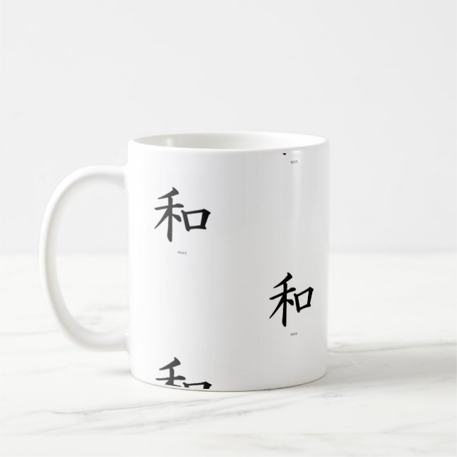 CANECA DE CAFÉ KANJI SYMBOL PEACE MUG (Esquerda)